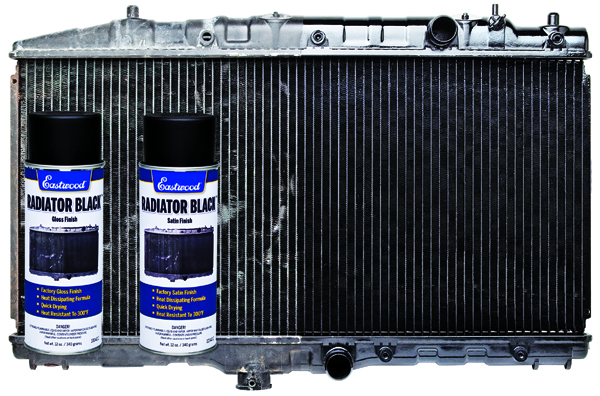 Eastwood High Heat Resistant Radiator Paint | Satin Black Spray for Paint  for Automotive Radiators & Intercooler | Stone and Chip Resistant Paint