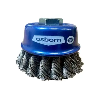 OSBORN Stainless Steal Single Angle Grinder Twist Knot Cup Brush