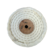 White Stitched Polishing Mop - 4"