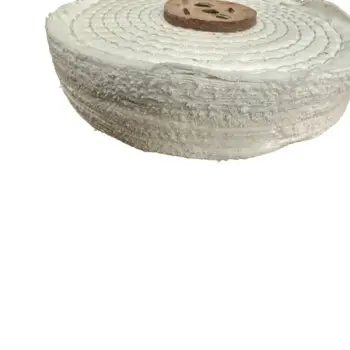 White Close Stitch Polishing Mop - 6"