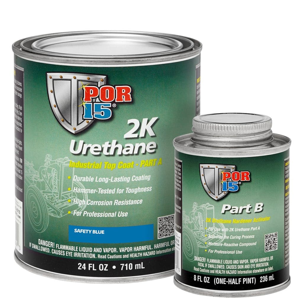 POR-15 2K Urethane Industrial Top Coat Blue