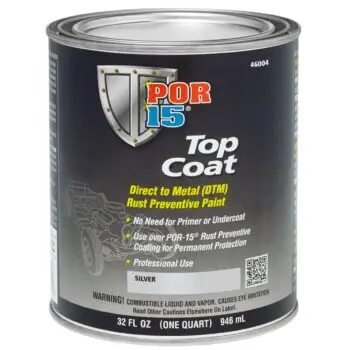POR15 Top Coat Silver Paint (Stirling Silver) US Quart (946ml)