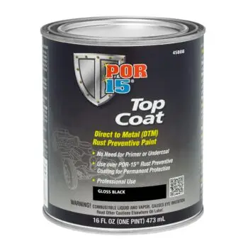 POR15 Top Coat Gloss Black 473ml (US Pint)