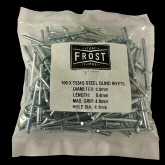 STEEL RIVETS 4mm (5/32")