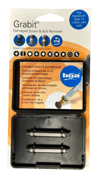 Grabit Broken Bolt and Damaged Screw Extractor Kit (2 Pack / Sizes 4 - 10) - Image 5