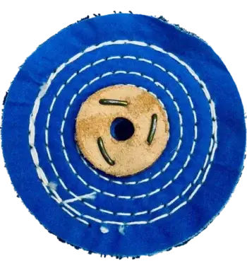 Coloured Close Stitch Polishing Mop - 4" - Image 2
