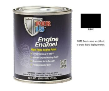 POR15 Black Engine Enamel Paint (473ml)-0