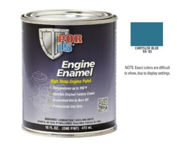 POR15 Chrysler Blue Engine Enamel Paint (473ml)-0
