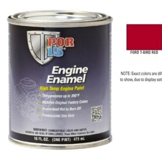 POR15 Classic Ford T Bird Red Engine Enamel Paint (473ml)-0