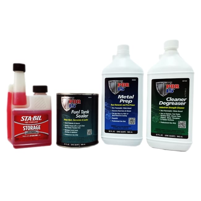 POR15 Deluxe Big Fuel Car Tank Repair Sealer Kit