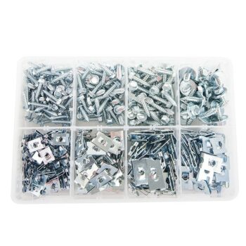Sheet Metal Screws and J Nuts (400 pieces)