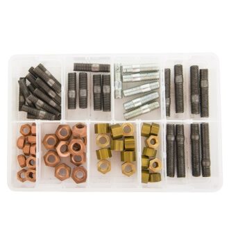 Brass Metric Studs and Nuts (72 Pieces)