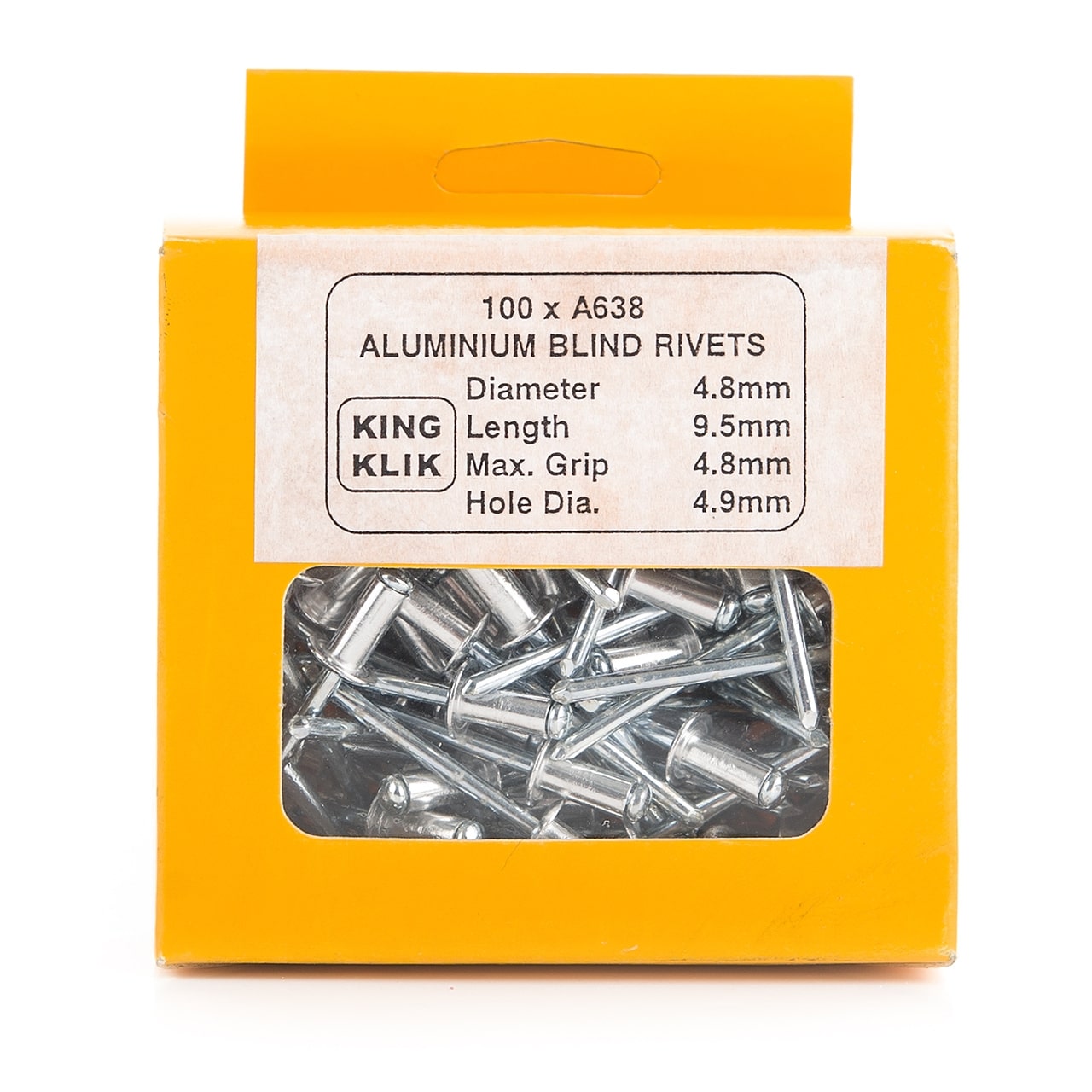 Medium ALUMINIUM Rivets (3/16inch)