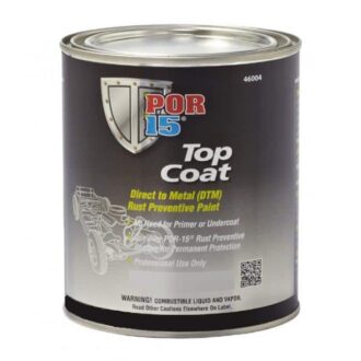 POR15 Top Coat Chassis Coat Black 946ml (US Quart)