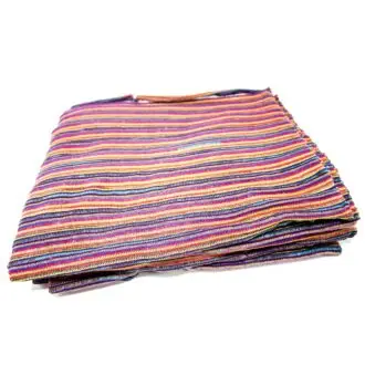 COLOURED STOCKINETTE POLISHING WIPES FLAT PACK 1KG
