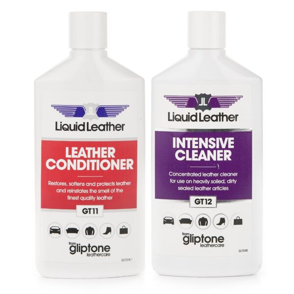 Both Gliptone Leather Cleaner and Conditioner
