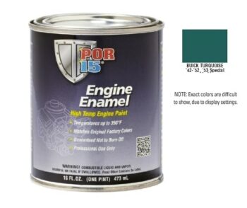 POR15 Buick Turquoise Engine Enamel Paint (473ml)-0
