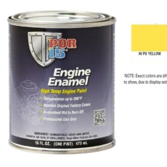 POR15 Hi-Po Yellow Engine Enamel Paint (473ml)-0