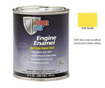 POR15 Hi-Po Yellow Engine Enamel Paint (473ml)-0