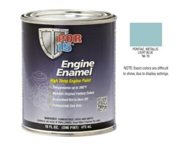 POR15 Pontiac Metallic Light Blue Engine Enamel Paint (473ml)-0