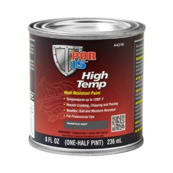 POR15 High Temp Factory Manifold Grey Heat Resistant Paint (236ml)