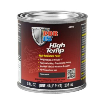 POR15 High Temperature Flat Black Heat Resistant Paint (Black Velvet)