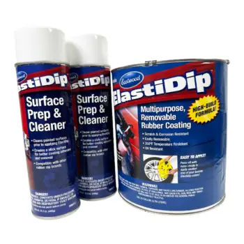 Elastiwrap GLOSS CLEAR Rubber Coating US Gallon (3.78L) (& Surface Prep and Panel Cleaner)