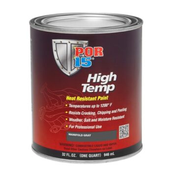 POR15 High Temp Factory Manifold Grey Heat Resistant Paint US Quart (946ml)