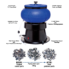 FROST Vibratory Tumbler – Motor Parts Rust Remover / Polisher 18lbs (8kg)