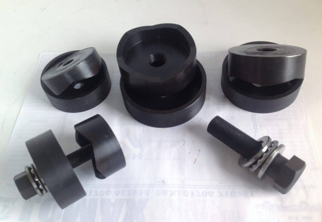 Set of 4 Knockout Punch Set Circular Punches Round Hole Punch