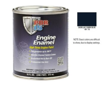 POR15 Cadillac Dark Blue Engine Enamel Paint (473ml)-0
