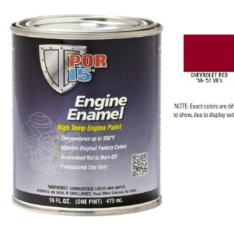 POR15 Chevy Red Engine Enamel Paint (473ml)-0