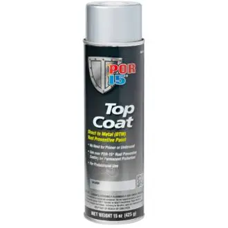 POR15 Top Coat Silver Paint (Stirling Silver) Aerosol (368g)