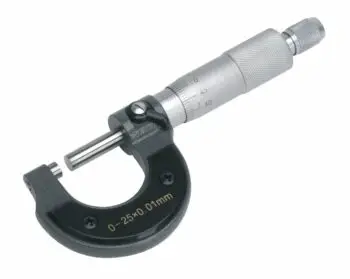 Stainless Steel Metric Micrometer - Micrometer Measuring Tool (0-25mm)