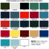 POR15 Engine Enamel Colour Chart
