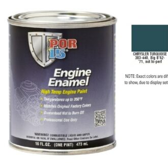 POR15 Chrysler Turquoise Engine Enamel Paint (473ml)-0