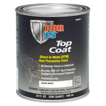 POR15 Top Coat Gloss White 946ml (US Quart)