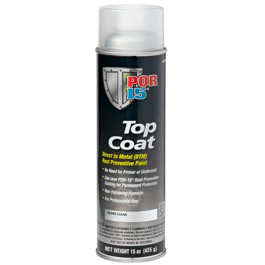 POR15 Top Coat Gloss Clear Aerosol (368g)
