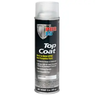 POR15 Top Coat Gloss Clear Aerosol (368g)
