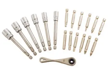 Alldrive Metric / AF Socket and Ratchet Set 19pc