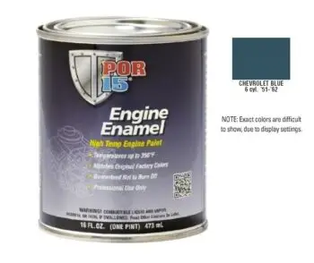 POR15 Chevy Blue Engine Enamel Paint (473ml)-0