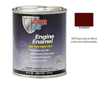 POR15 MG Maroon Engine Enamel Paint (473ml)-0
