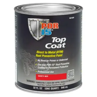 POR15 Top Coat Red 946ml (US Quart)