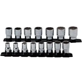 USAG 15 Piece Metric Bihexagonal Socket - Set 3/8" Drive