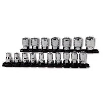 USAG 17 Piece Metric Bihexagonal Socket - Set 3/8" Drive