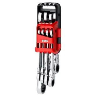 USAG 8 Piece Metric Hinged Jointed Combination Wrench / Spanner Set
