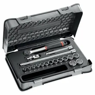 USAG 18 Piece Metric Socket & Ratchet Set - with 3/8" Drive