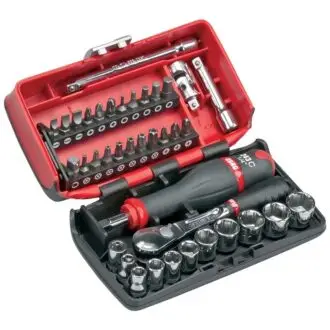 USAG 38 Piece 1/4" Ratchet, Socket & Bit Set