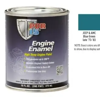 POR15 Jeep and AMC Blue Green Engine Enamel Paint (473ml)