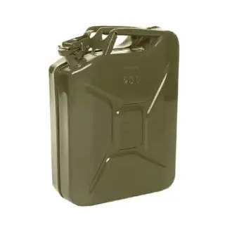 20L Olive Green Metal Fuel Jerry Can (Powder Coated Inside & Out